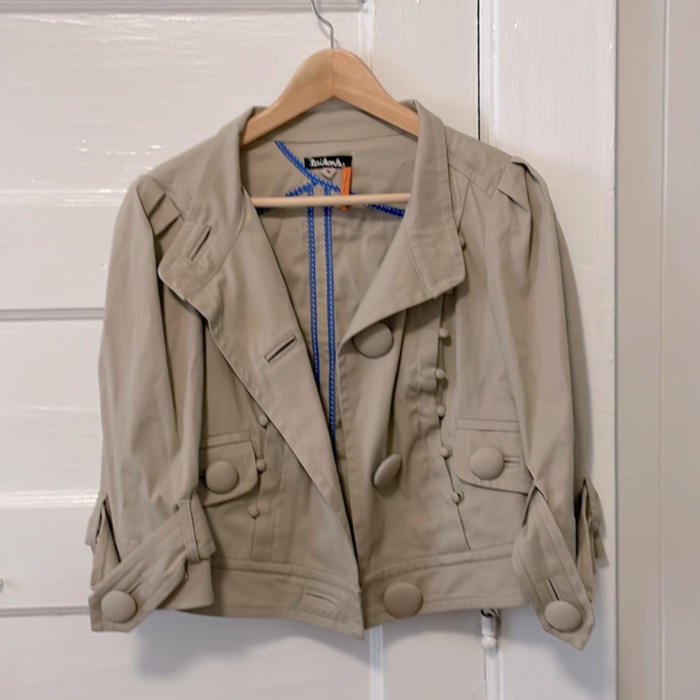 Anthropologie Taikonku utility crop jacket